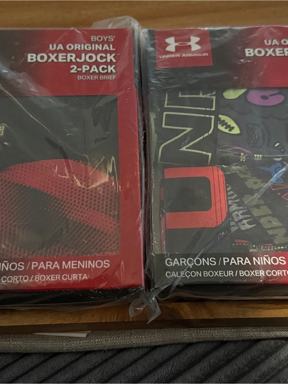 Under Armour Boys' Original Boxerjock Underwear Sz YLG NEW 2-2 packs